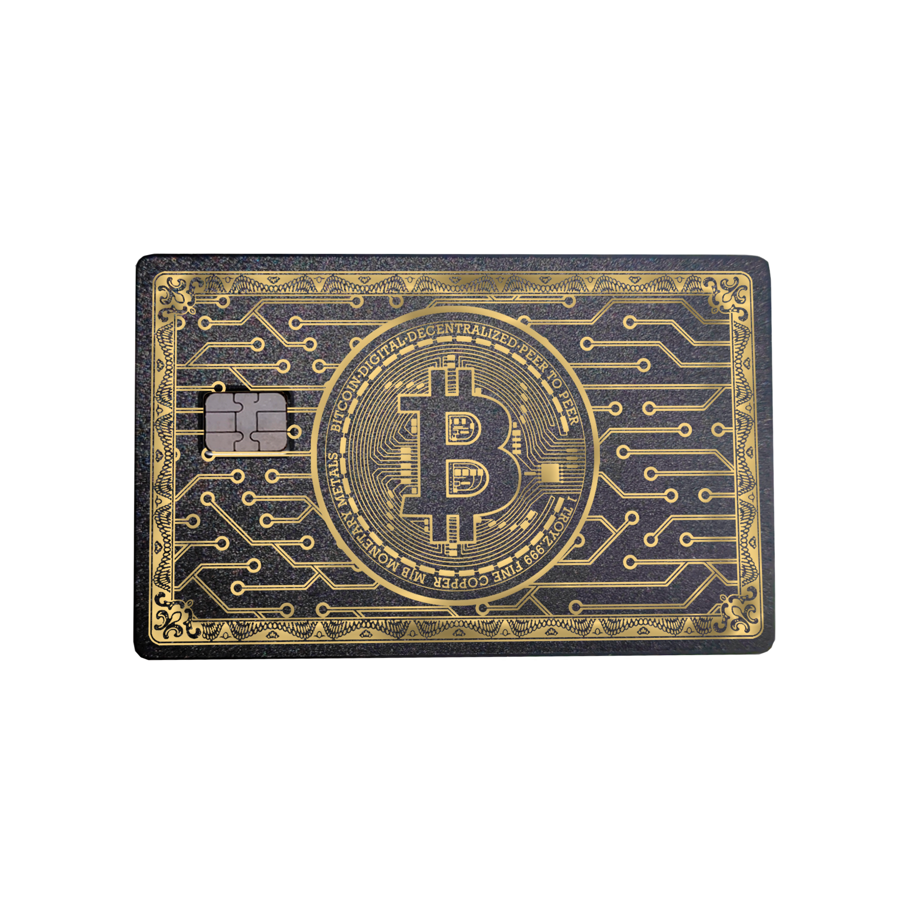 Tarjeta Metálica De Bitcoin