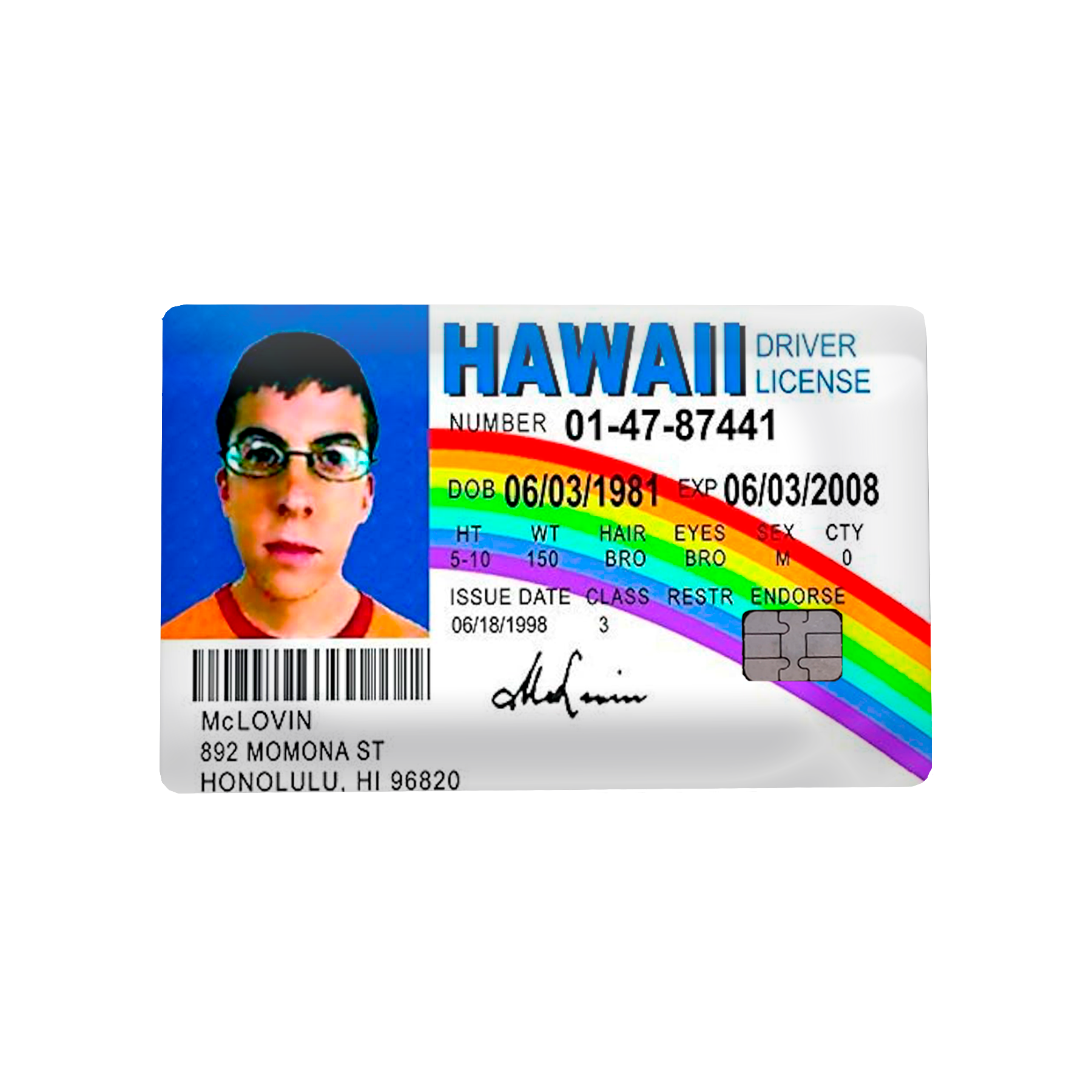 Tarjeta Metálica Mclovin