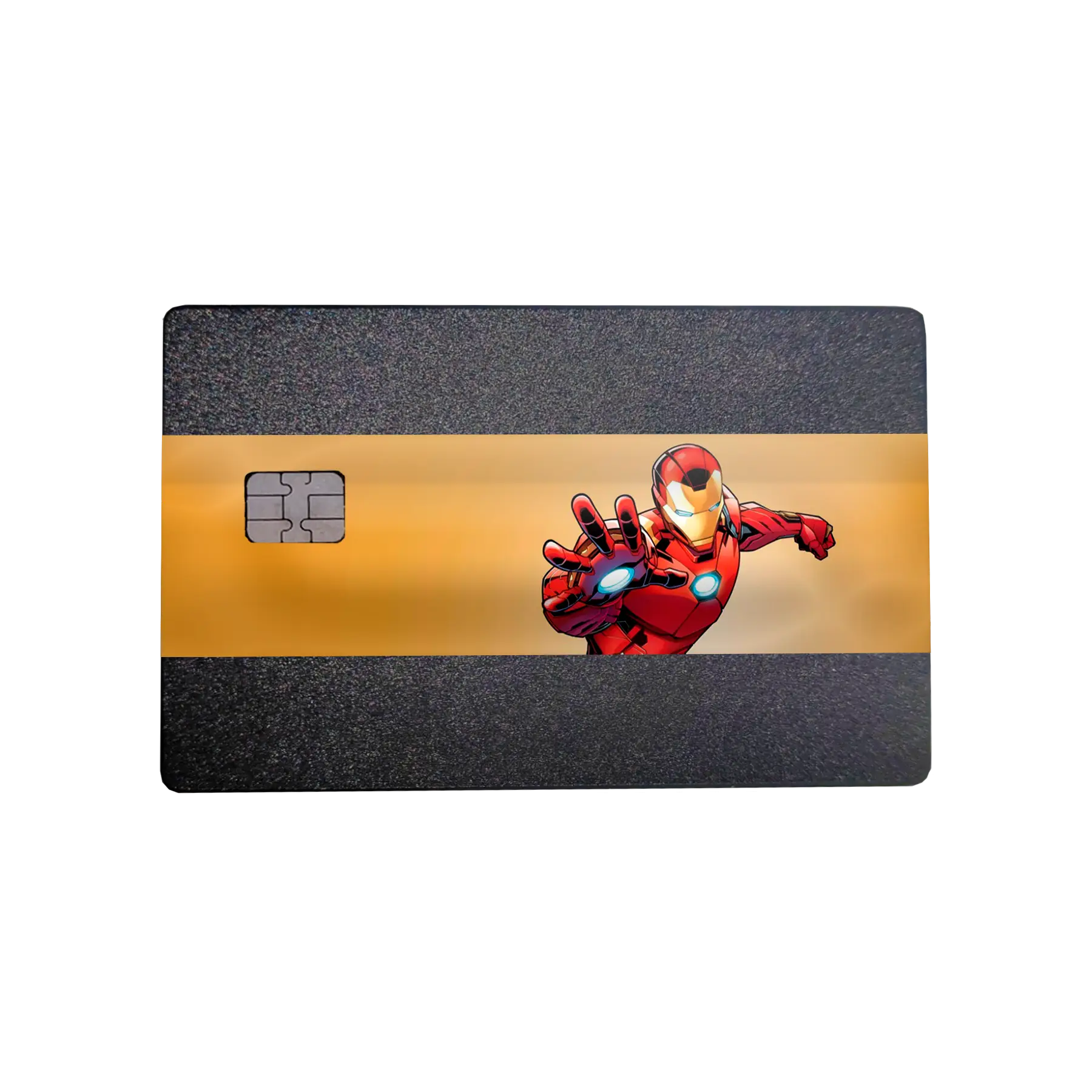Tarjeta metalica iron man